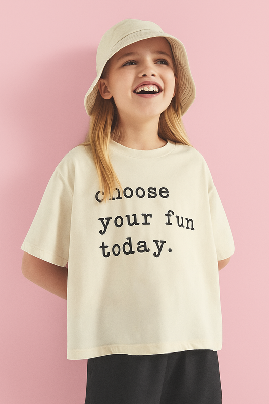 Girl's Crew Neck T-Shirt